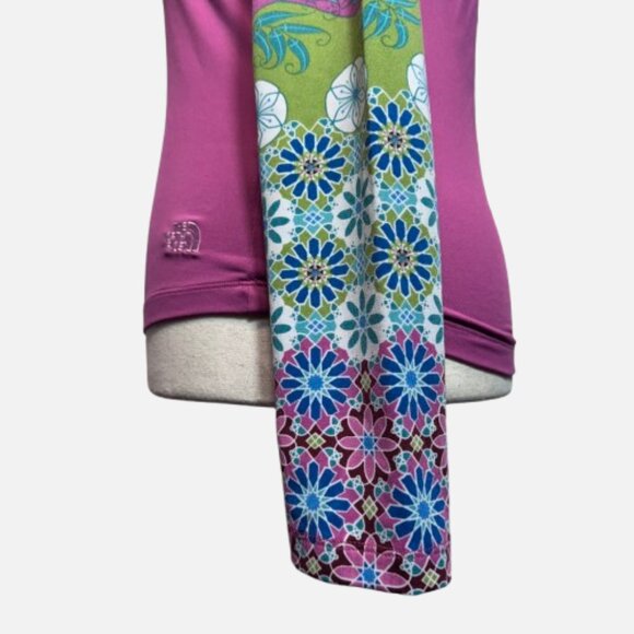 The North Face Rashguard Vapor Wick Printed Baselayer Floral Mosaic Sleeve SZ L - Picture 3 of 13